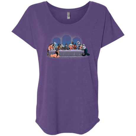 T-Shirts Purple Rush / X-Small Bad Dinner Triblend Dolman Sleeve