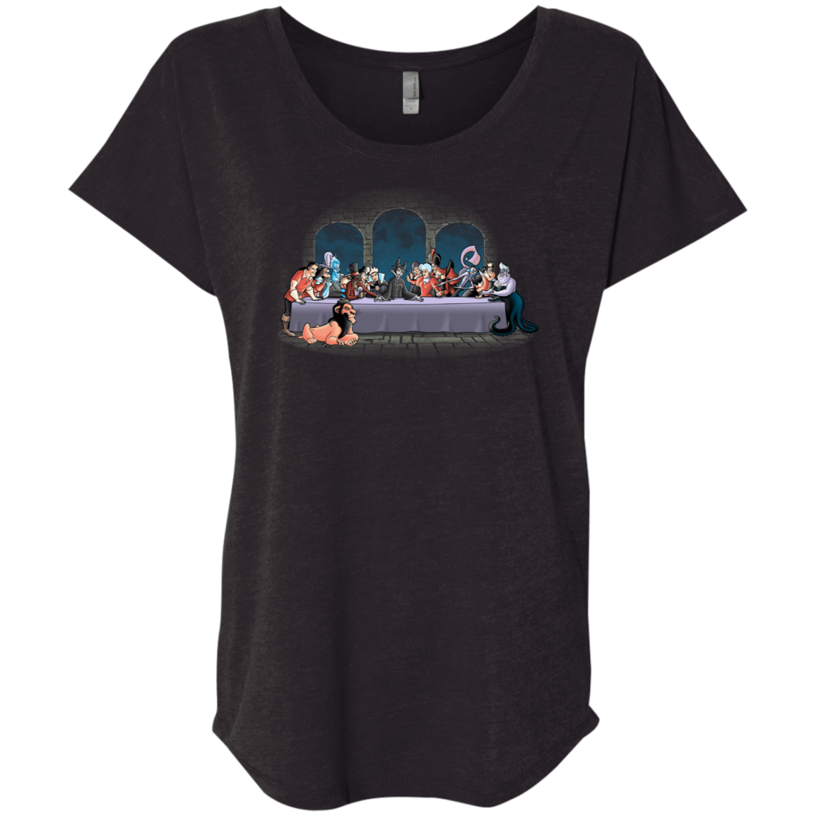 T-Shirts Vintage Black / X-Small Bad Dinner Triblend Dolman Sleeve