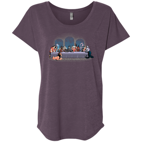 T-Shirts Vintage Purple / X-Small Bad Dinner Triblend Dolman Sleeve