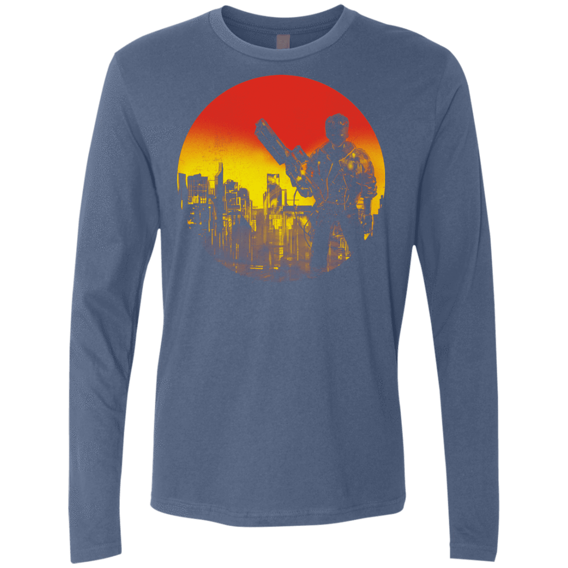 T-Shirts Indigo / S Bad Education Men's Premium Long Sleeve