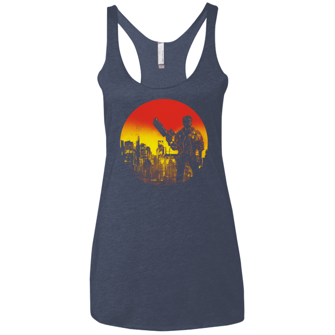 T-Shirts Vintage Navy / X-Small Bad Education Women's Triblend Racerback Tank