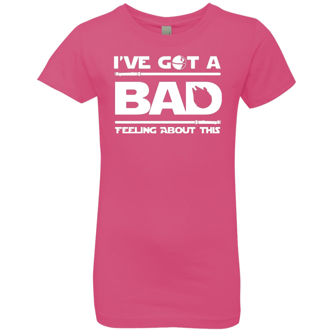 T-Shirts Hot Pink / YXS Bad Feeling Girls Premium T-Shirt