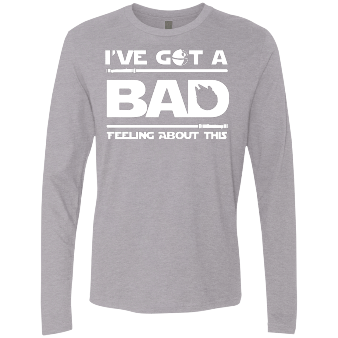 T-Shirts Heather Grey / Small Bad Feeling Men's Premium Long Sleeve
