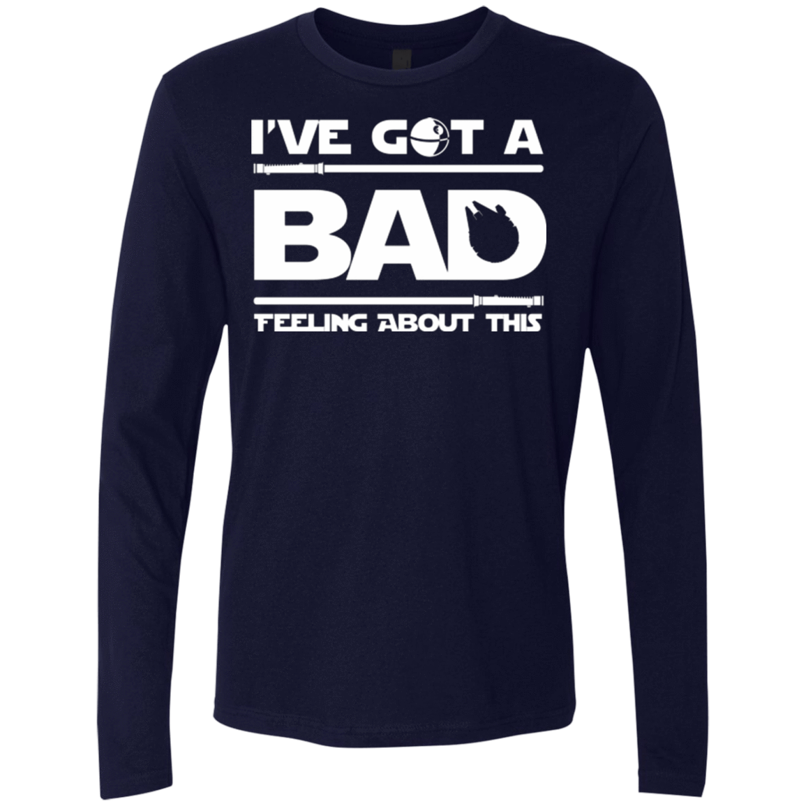 T-Shirts Midnight Navy / Small Bad Feeling Men's Premium Long Sleeve