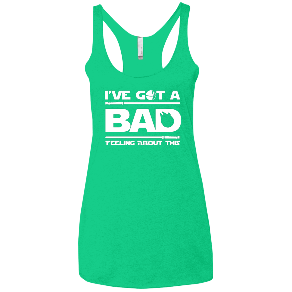 T-Shirts Envy / X-Small Bad Feeling Women's Triblend Racerback Tank