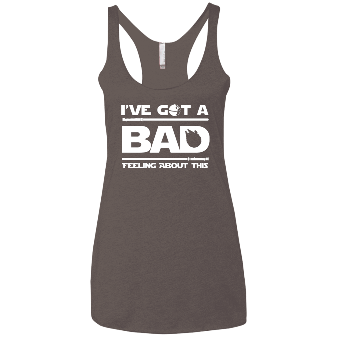 T-Shirts Macchiato / X-Small Bad Feeling Women's Triblend Racerback Tank