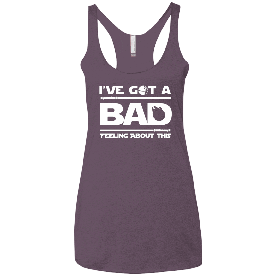 T-Shirts Vintage Purple / X-Small Bad Feeling Women's Triblend Racerback Tank