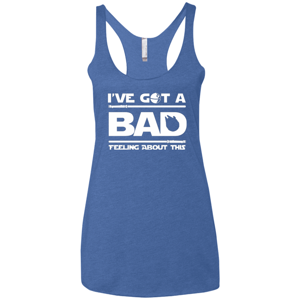 T-Shirts Vintage Royal / X-Small Bad Feeling Women's Triblend Racerback Tank