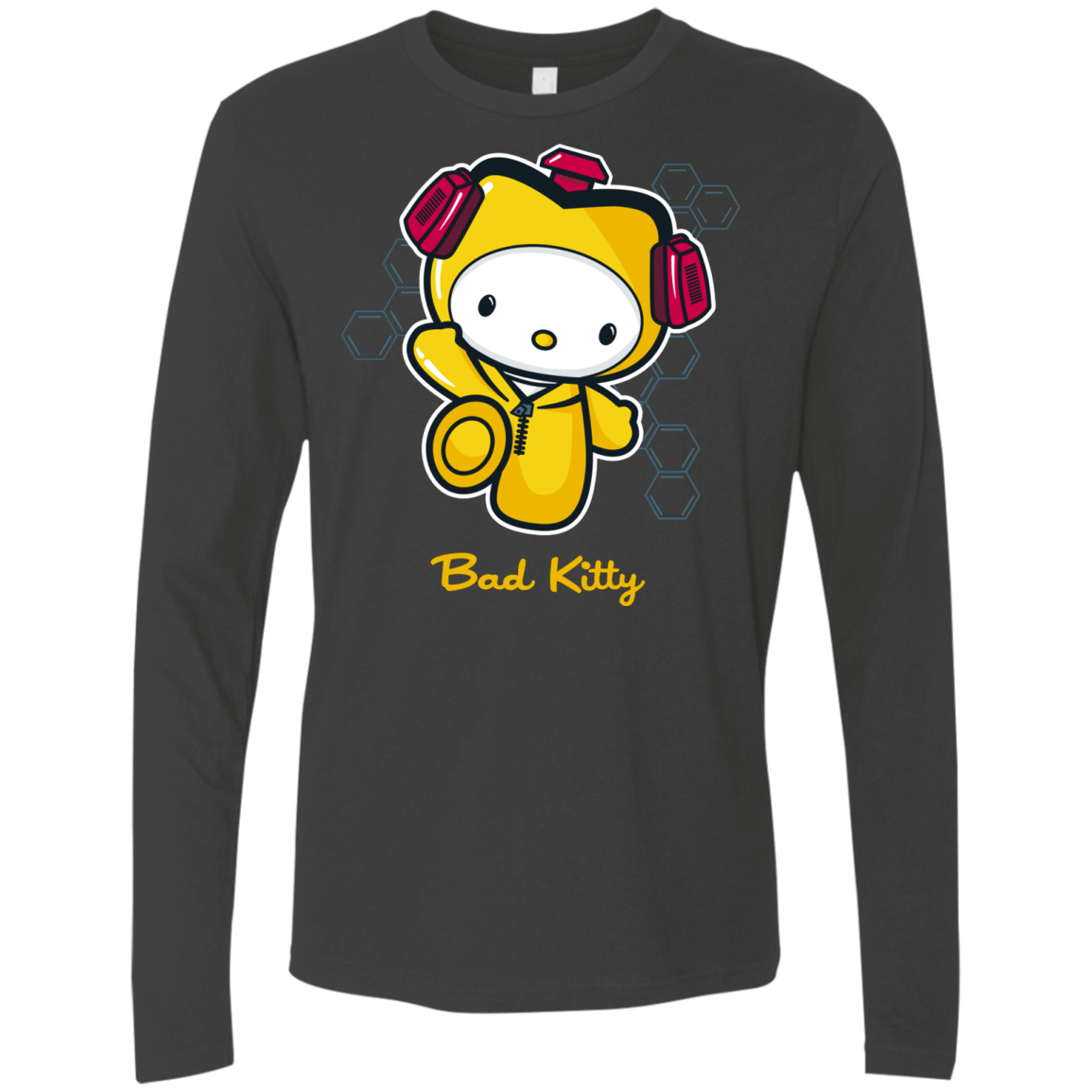 T-Shirts Heavy Metal / Small Bad Kitty Men's Premium Long Sleeve