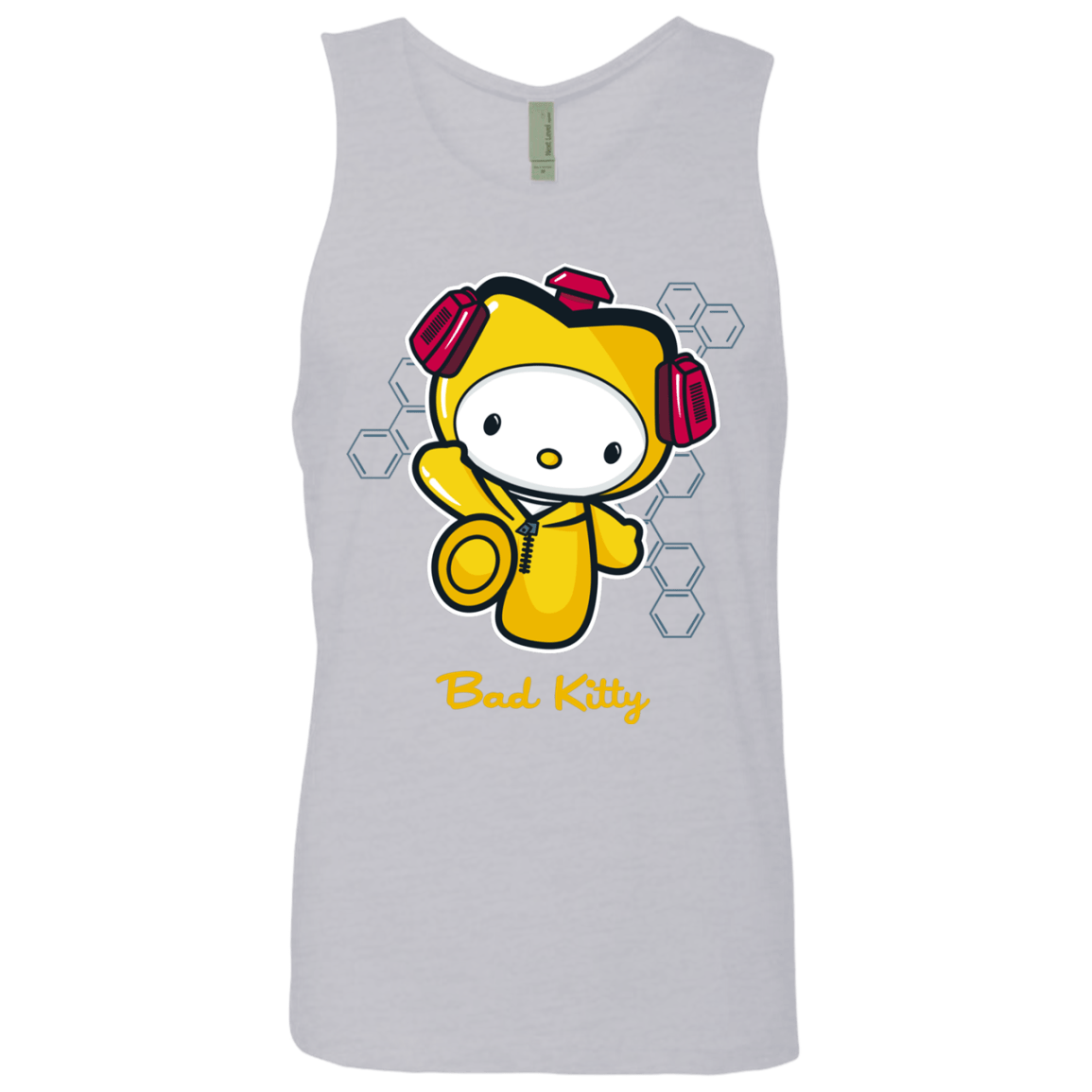 T-Shirts Heather Grey / Small Bad Kitty Men's Premium Tank Top