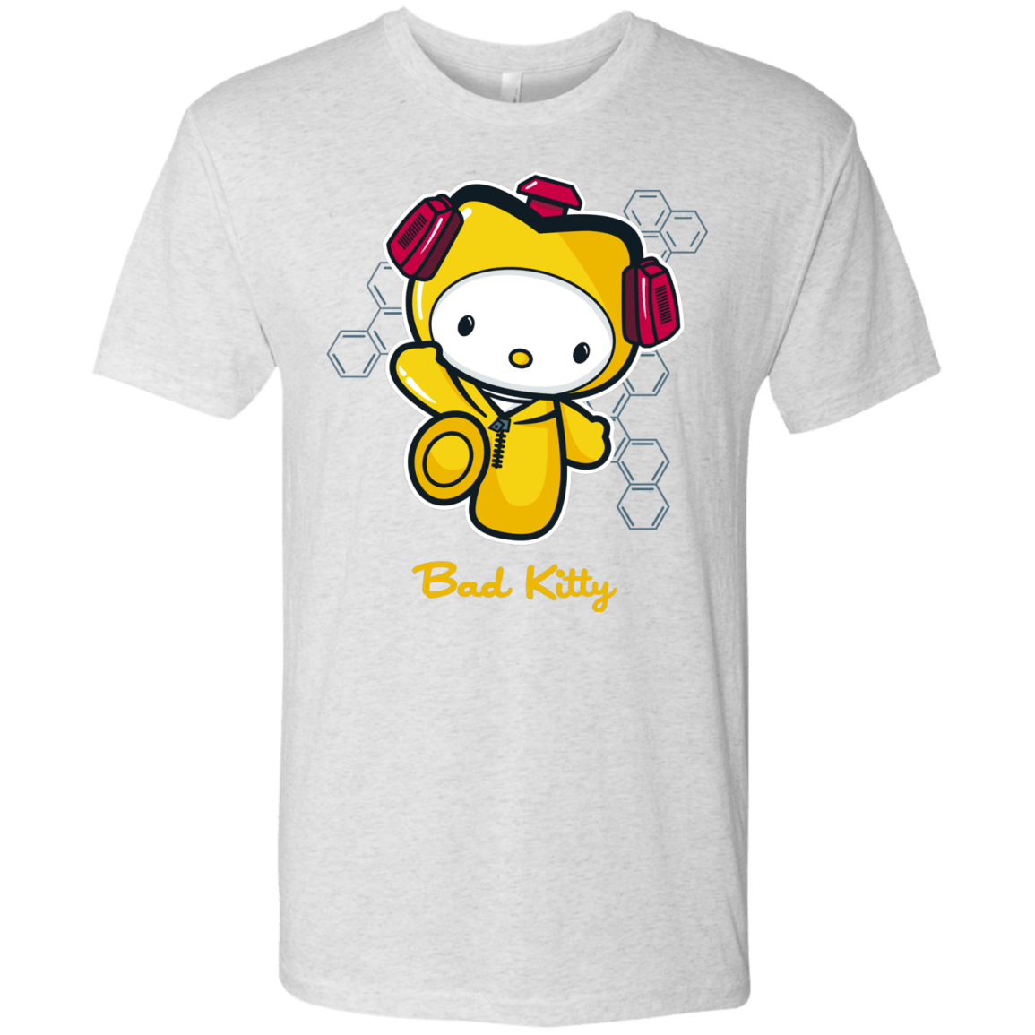 T-Shirts Heather White / Small Bad Kitty Men's Triblend T-Shirt
