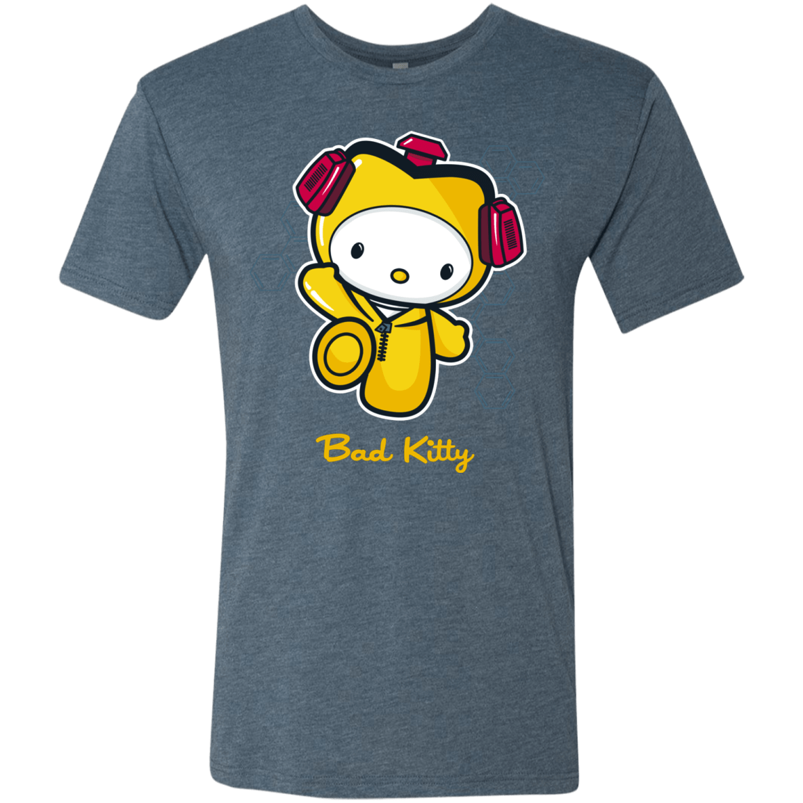 T-Shirts Indigo / Small Bad Kitty Men's Triblend T-Shirt