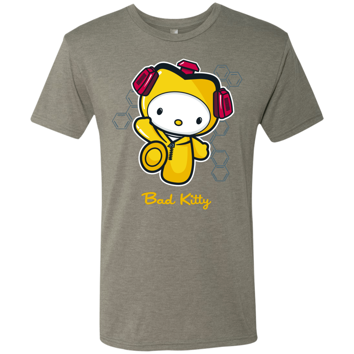 T-Shirts Venetian Grey / Small Bad Kitty Men's Triblend T-Shirt