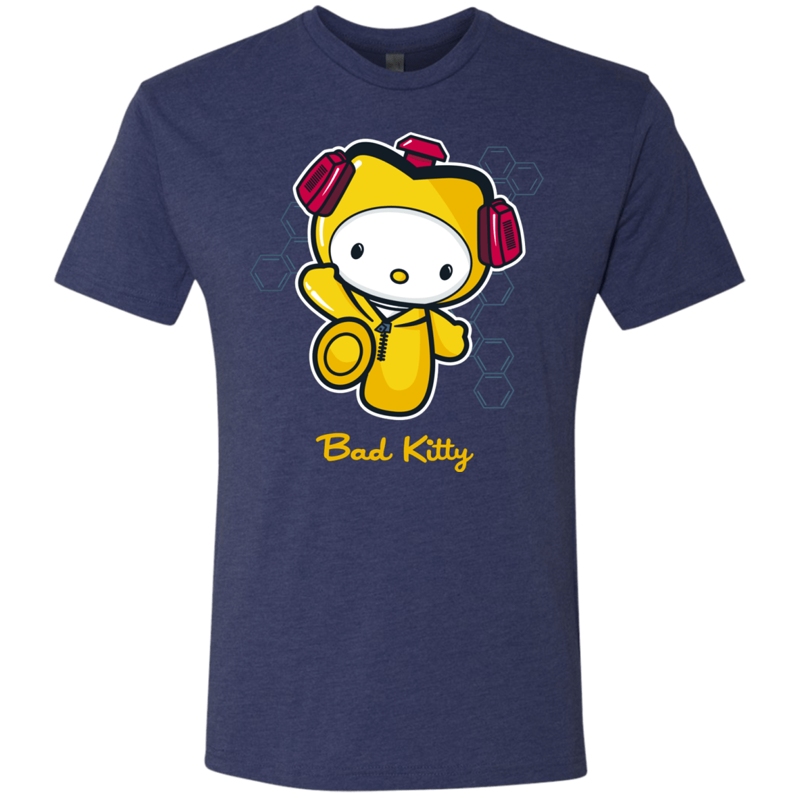 T-Shirts Vintage Navy / Small Bad Kitty Men's Triblend T-Shirt
