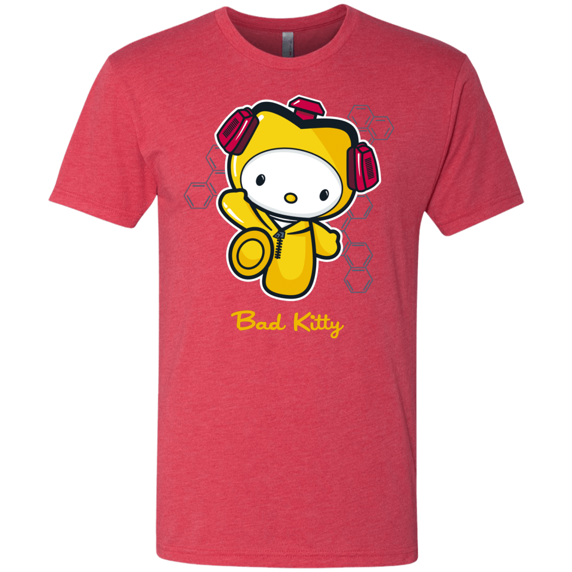 T-Shirts Vintage Red / Small Bad Kitty Men's Triblend T-Shirt