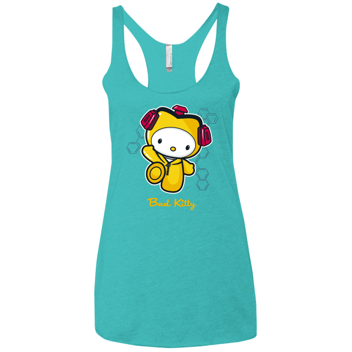 T-Shirts Tahiti Blue / X-Small Bad Kitty Women's Triblend Racerback Tank