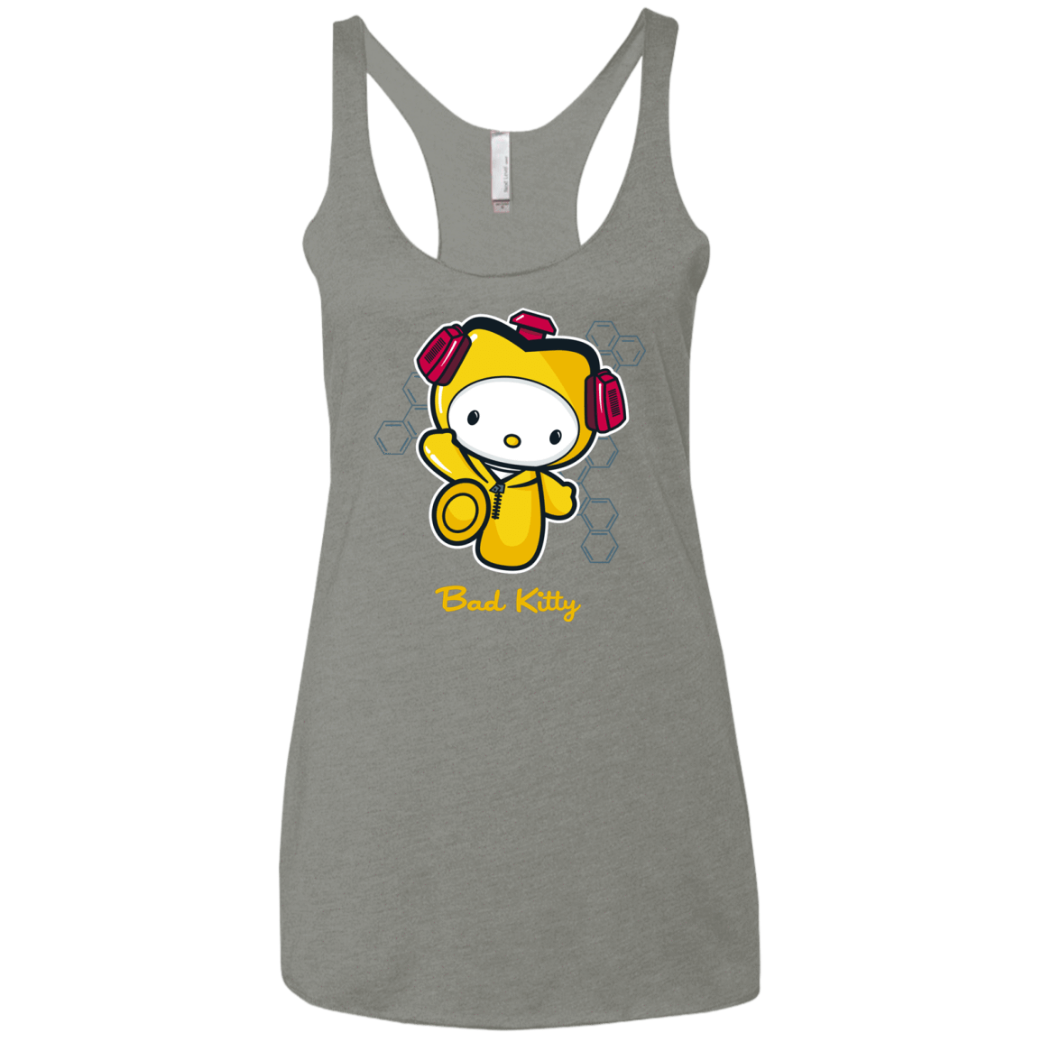 T-Shirts Venetian Grey / X-Small Bad Kitty Women's Triblend Racerback Tank