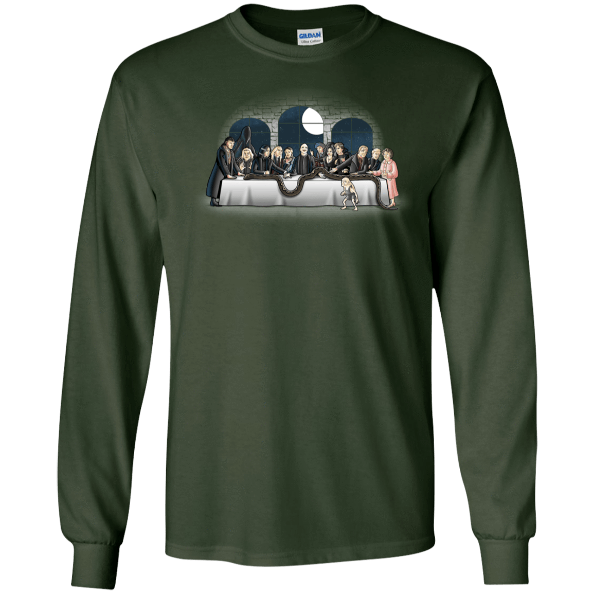 T-Shirts Forest Green / S Bad Magic Dinner Men's Long Sleeve T-Shirt