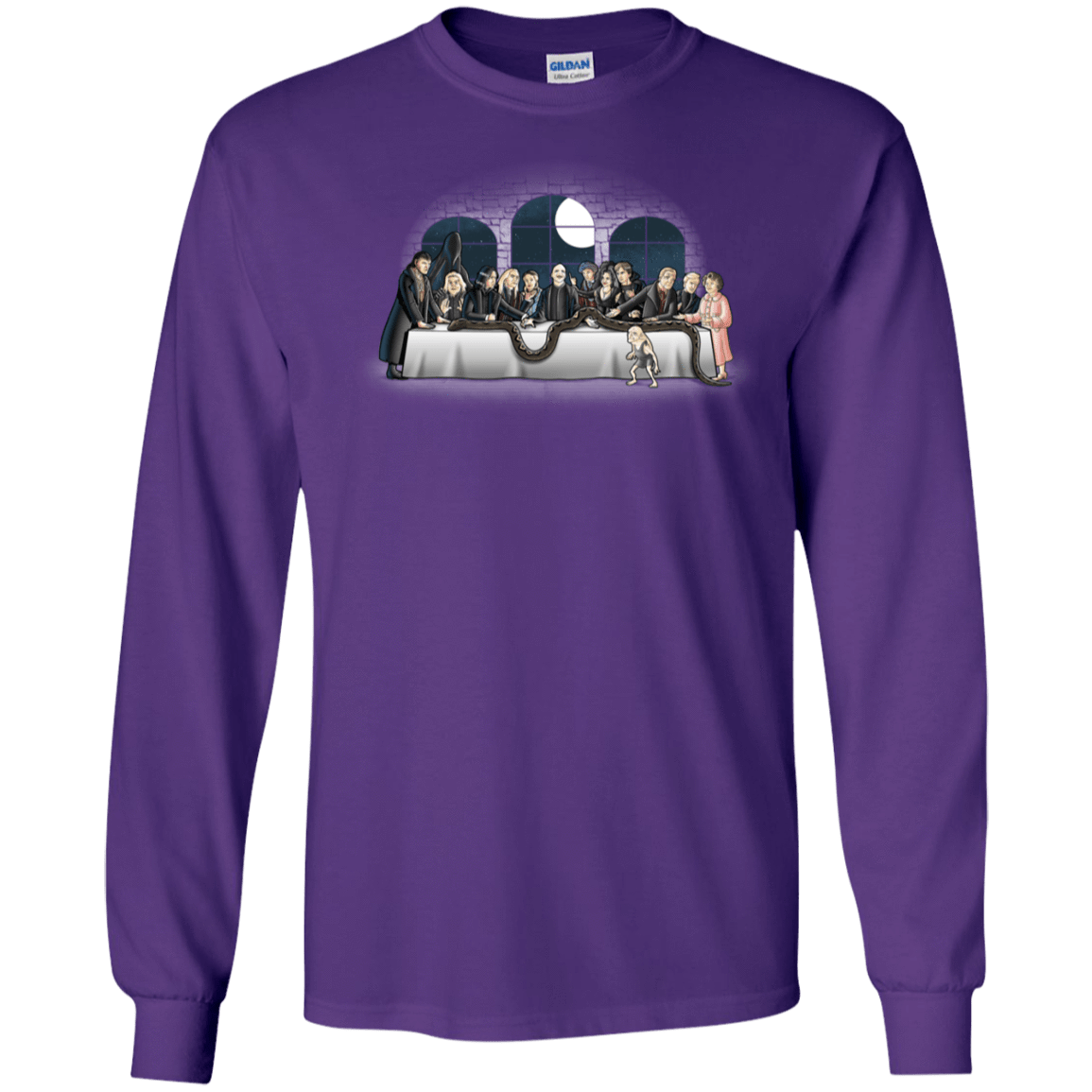 T-Shirts Purple / S Bad Magic Dinner Men's Long Sleeve T-Shirt
