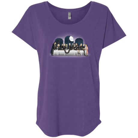 T-Shirts Purple Rush / X-Small Bad Magic Dinner Triblend Dolman Sleeve