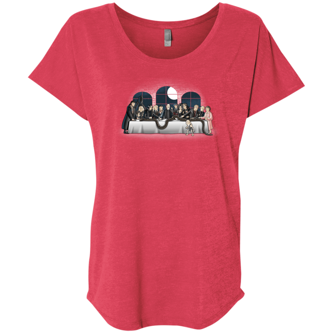 T-Shirts Vintage Red / X-Small Bad Magic Dinner Triblend Dolman Sleeve