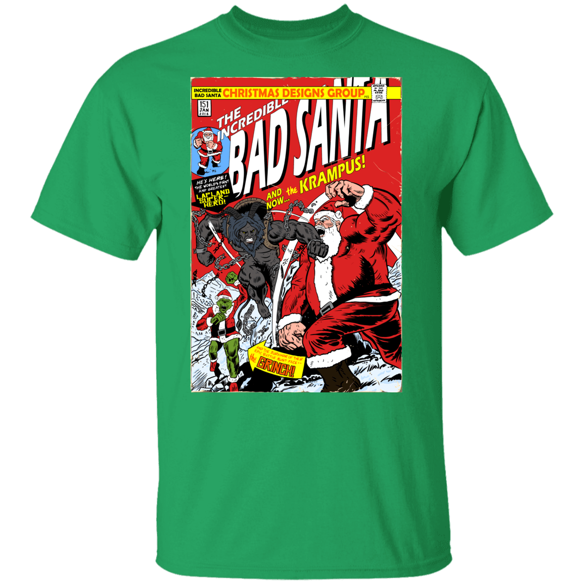 T-Shirts Irish Green / YXS Bad Santa Youth T-Shirt
