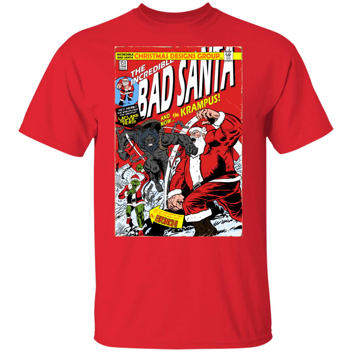 T-Shirts Red / YXS Bad Santa Youth T-Shirt