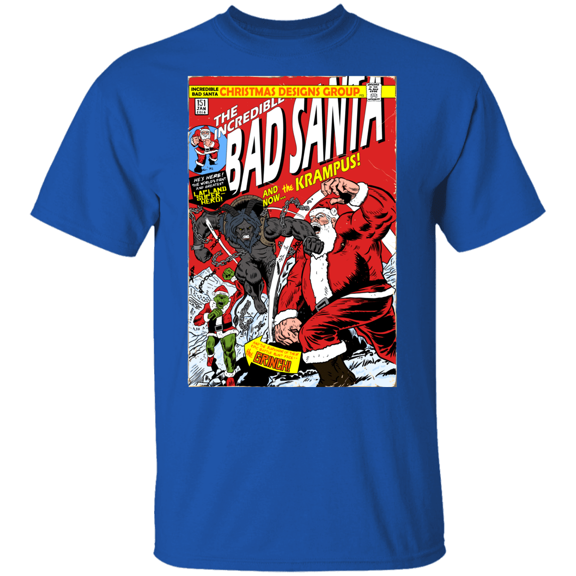 T-Shirts Royal / YXS Bad Santa Youth T-Shirt