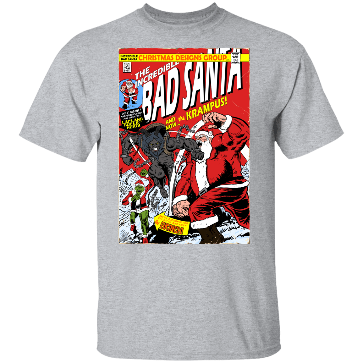 T-Shirts Sport Grey / YXS Bad Santa Youth T-Shirt