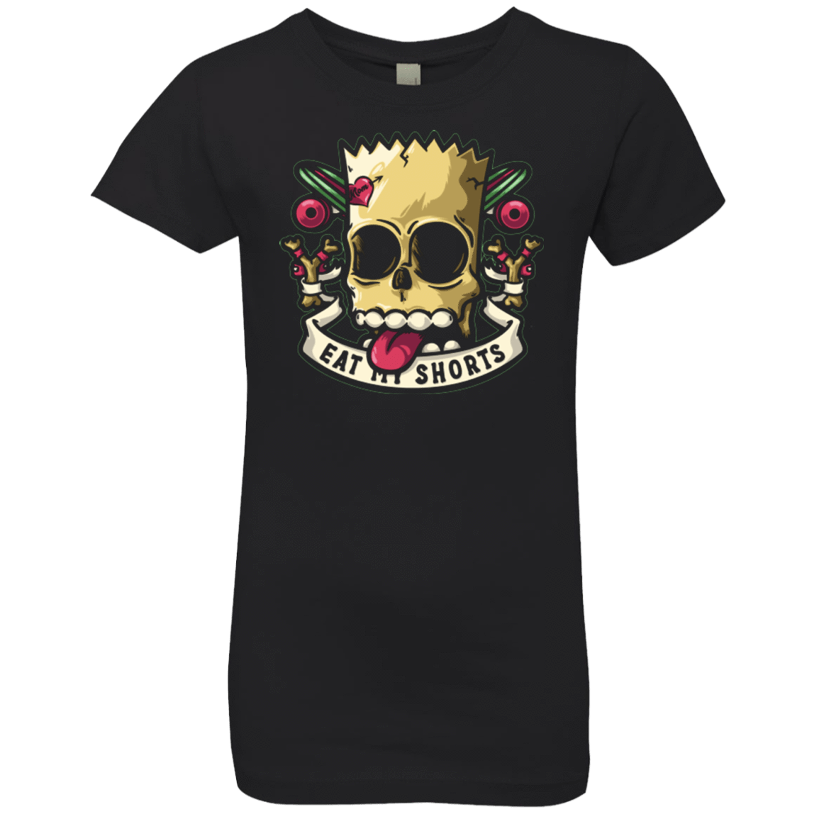 T-Shirts Black / YXS Bad to the Bone Girls Premium T-Shirt