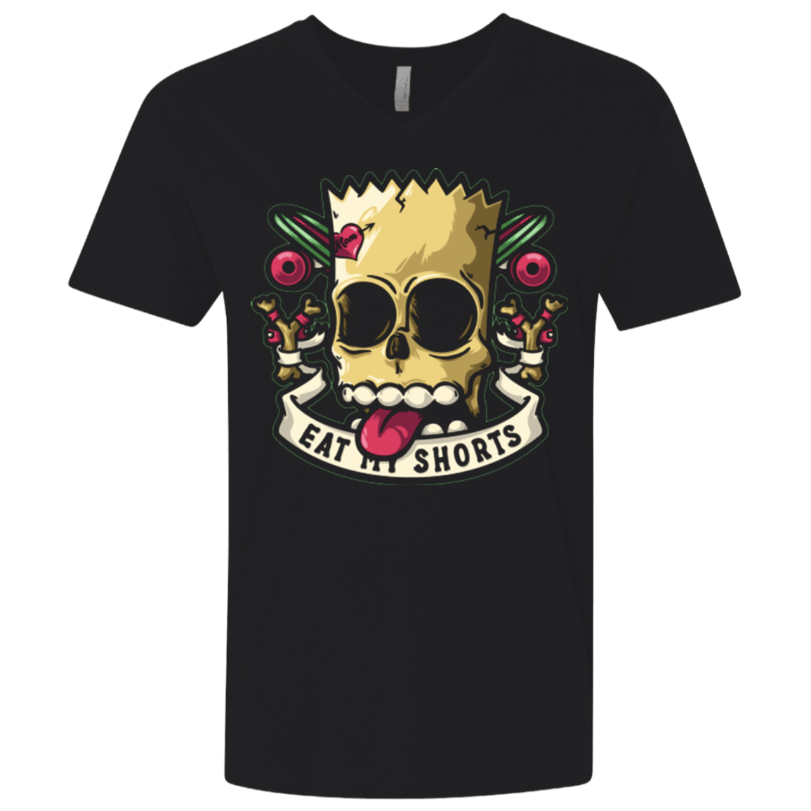 T-Shirts Black / X-Small Bad to the Bone Men's Premium V-Neck