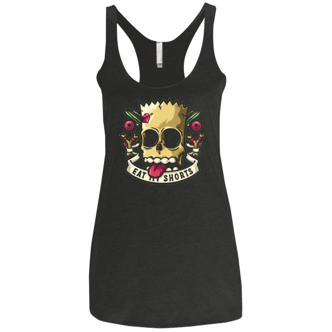 T-Shirts Vintage Black / X-Small Bad to the Bone Women's Triblend Racerback Tank