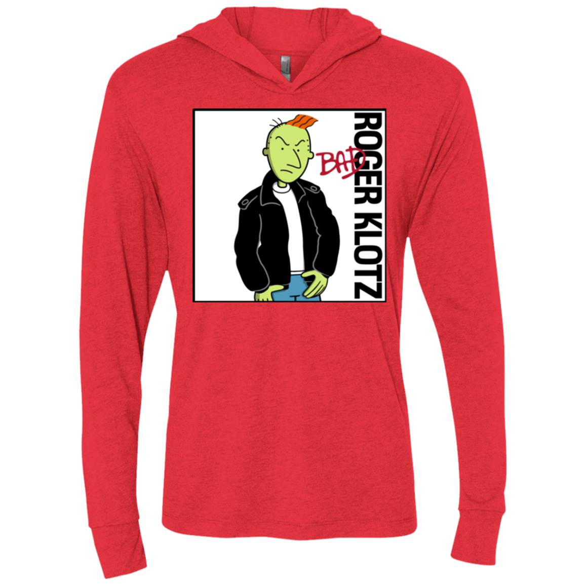 T-Shirts Vintage Red / X-Small BAD Triblend Long Sleeve Hoodie Tee