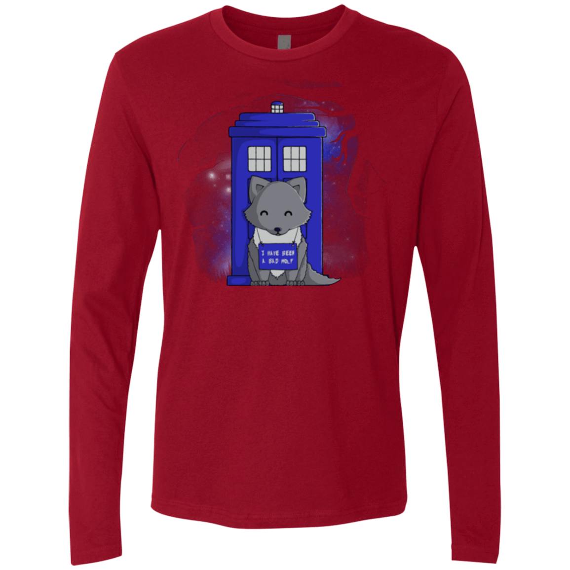 T-Shirts Cardinal / Small Bad Wolf Men's Premium Long Sleeve
