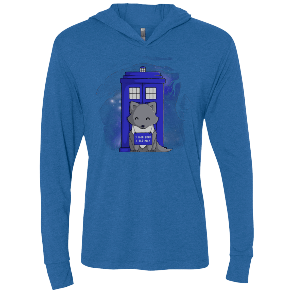 T-Shirts Vintage Royal / X-Small Bad Wolf Triblend Long Sleeve Hoodie Tee