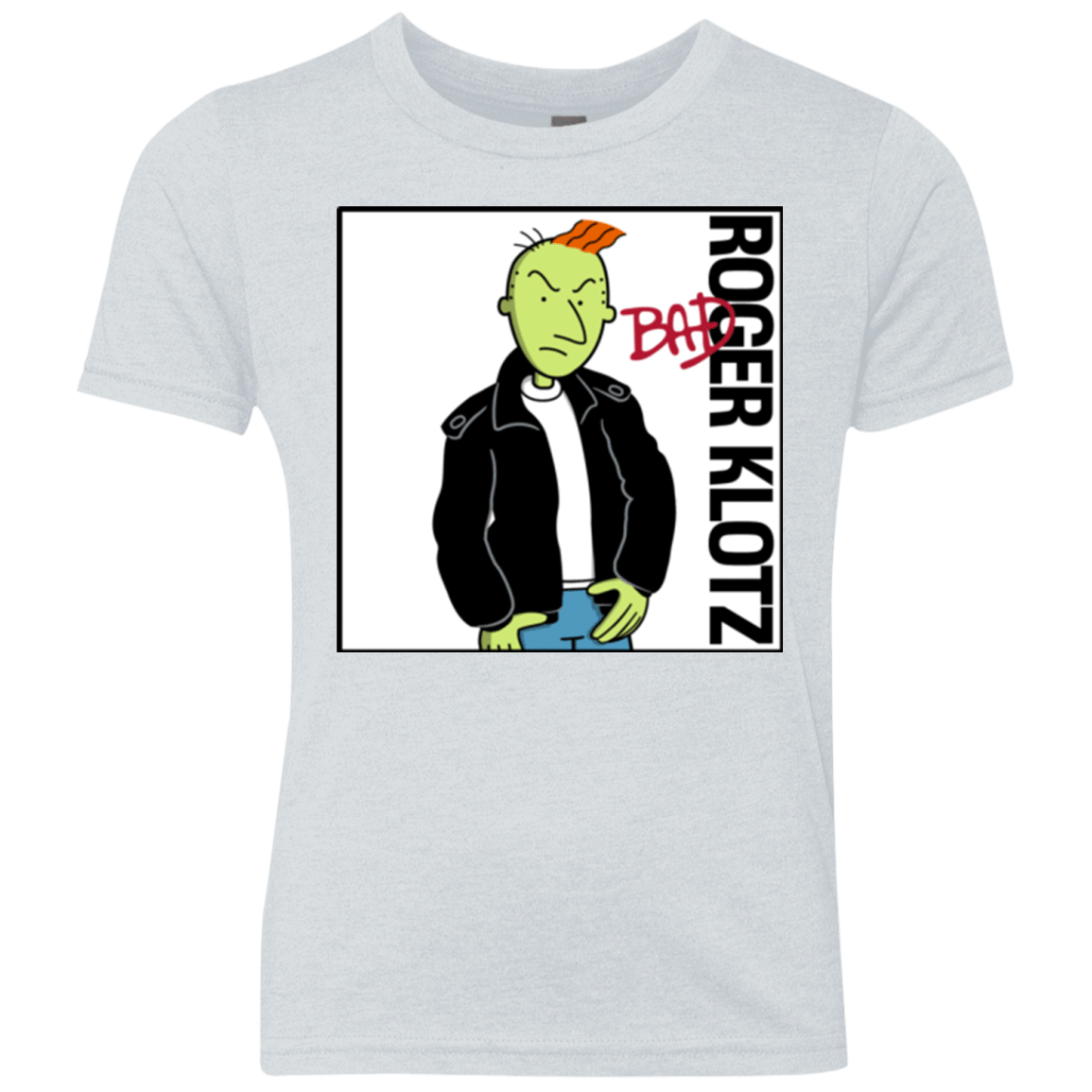T-Shirts Heather White / YXS BAD Youth Triblend T-Shirt