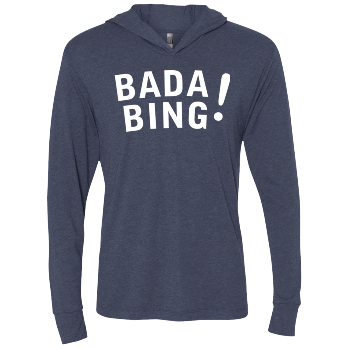 T-Shirts Vintage Navy / X-Small Bada bing Triblend Long Sleeve Hoodie Tee