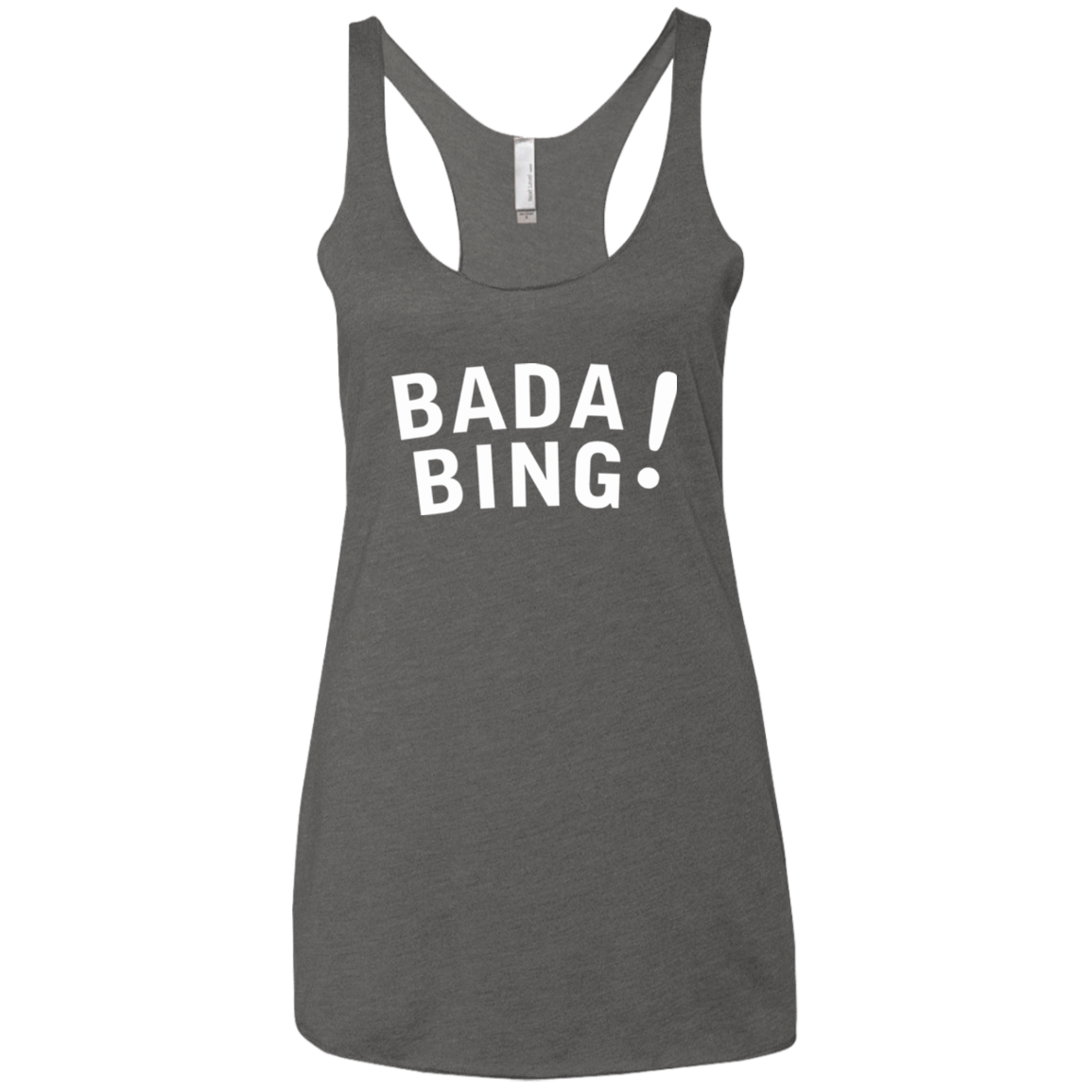 T-Shirts Premium Heather / X-Small Bada bing Women's Triblend Racerback Tank