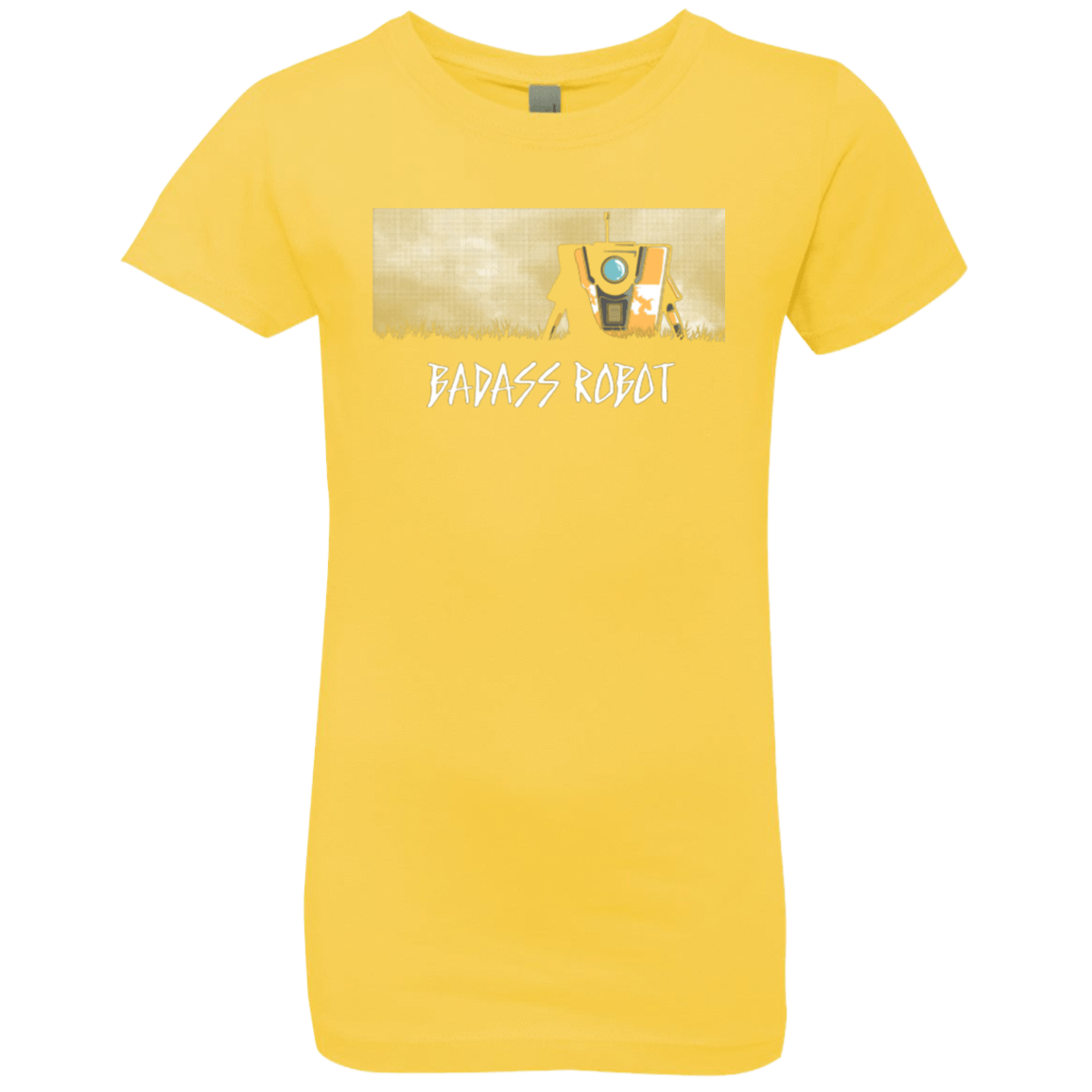 T-Shirts Vibrant Yellow / YXS BADASS ROBOT Girls Premium T-Shirt
