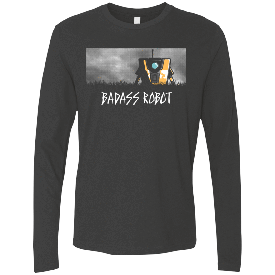 T-Shirts Heavy Metal / Small BADASS ROBOT Men's Premium Long Sleeve