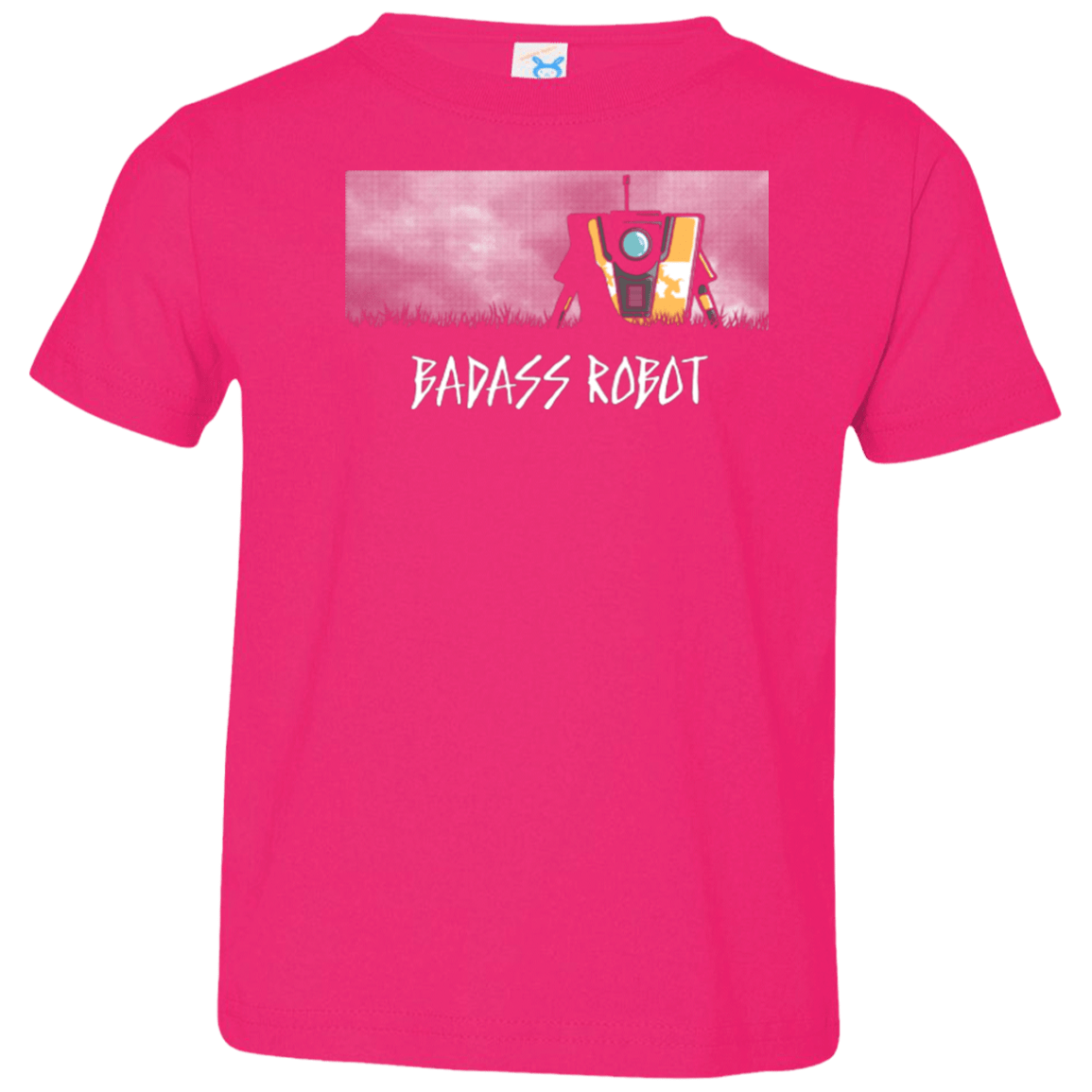 T-Shirts Hot Pink / 2T BADASS ROBOT Toddler Premium T-Shirt