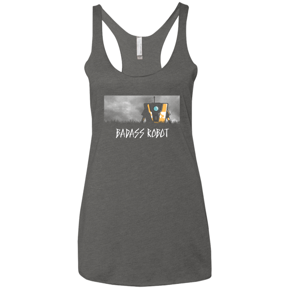 T-Shirts Premium Heather / X-Small BADASS ROBOT Women's Triblend Racerback Tank