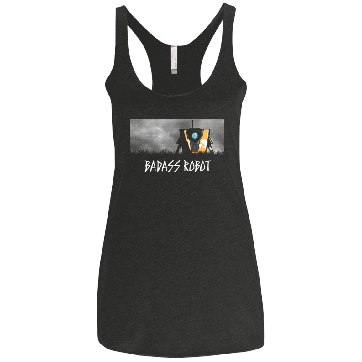 T-Shirts Vintage Black / X-Small BADASS ROBOT Women's Triblend Racerback Tank