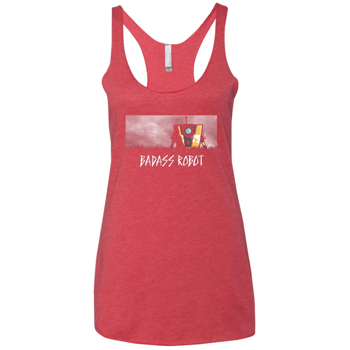 T-Shirts Vintage Red / X-Small BADASS ROBOT Women's Triblend Racerback Tank