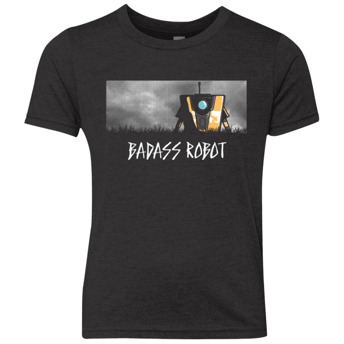 T-Shirts Vintage Black / YXS BADASS ROBOT Youth Triblend T-Shirt