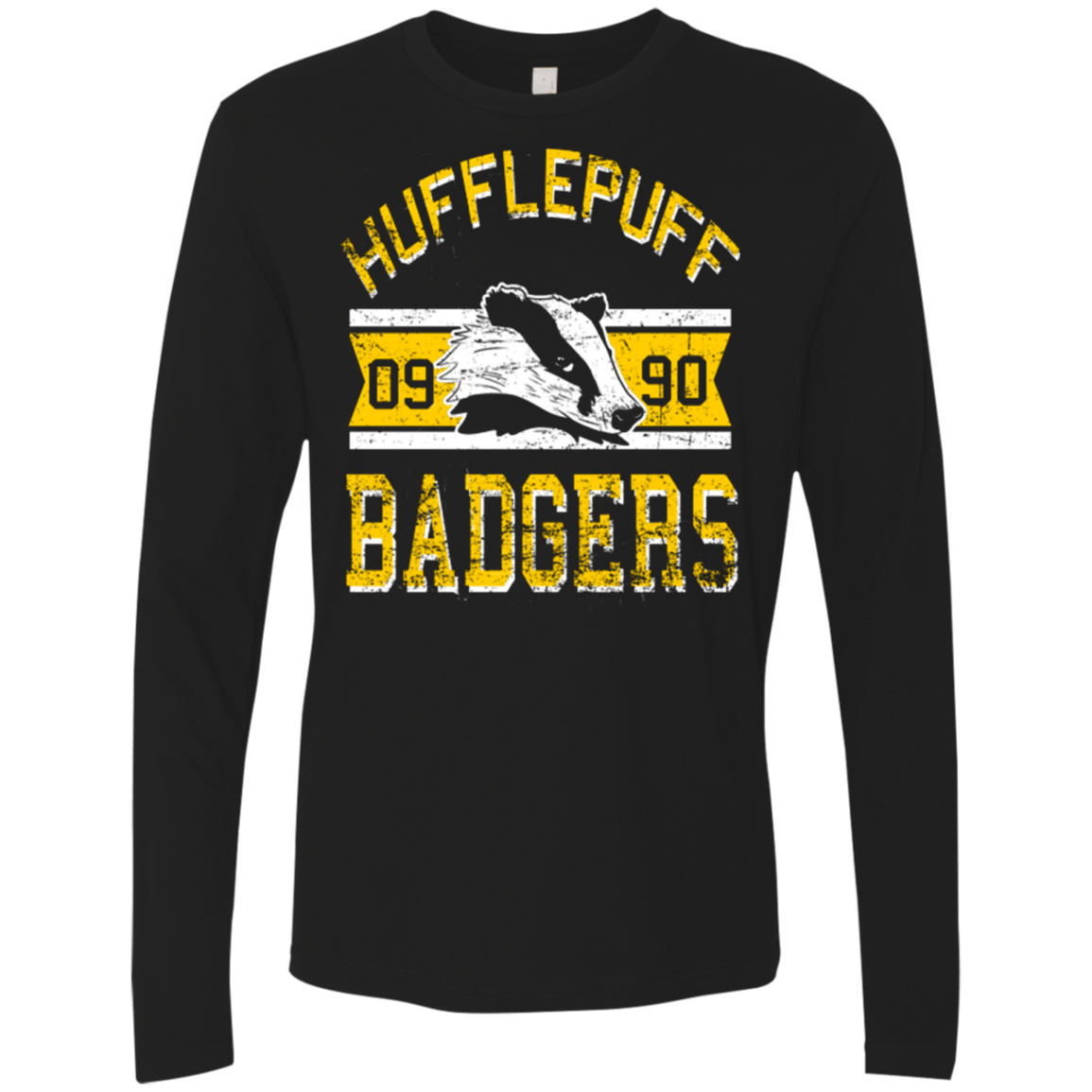 T-Shirts Black / Small Badgers Men's Premium Long Sleeve