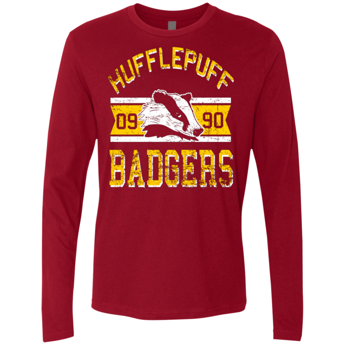 T-Shirts Cardinal / Small Badgers Men's Premium Long Sleeve