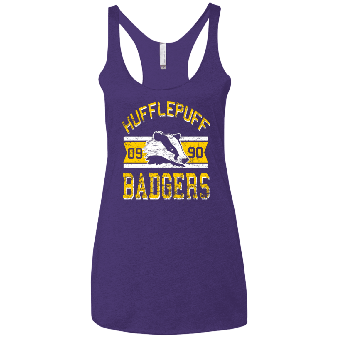T-Shirts Purple / X-Small Badgers Women's Triblend Racerback Tank