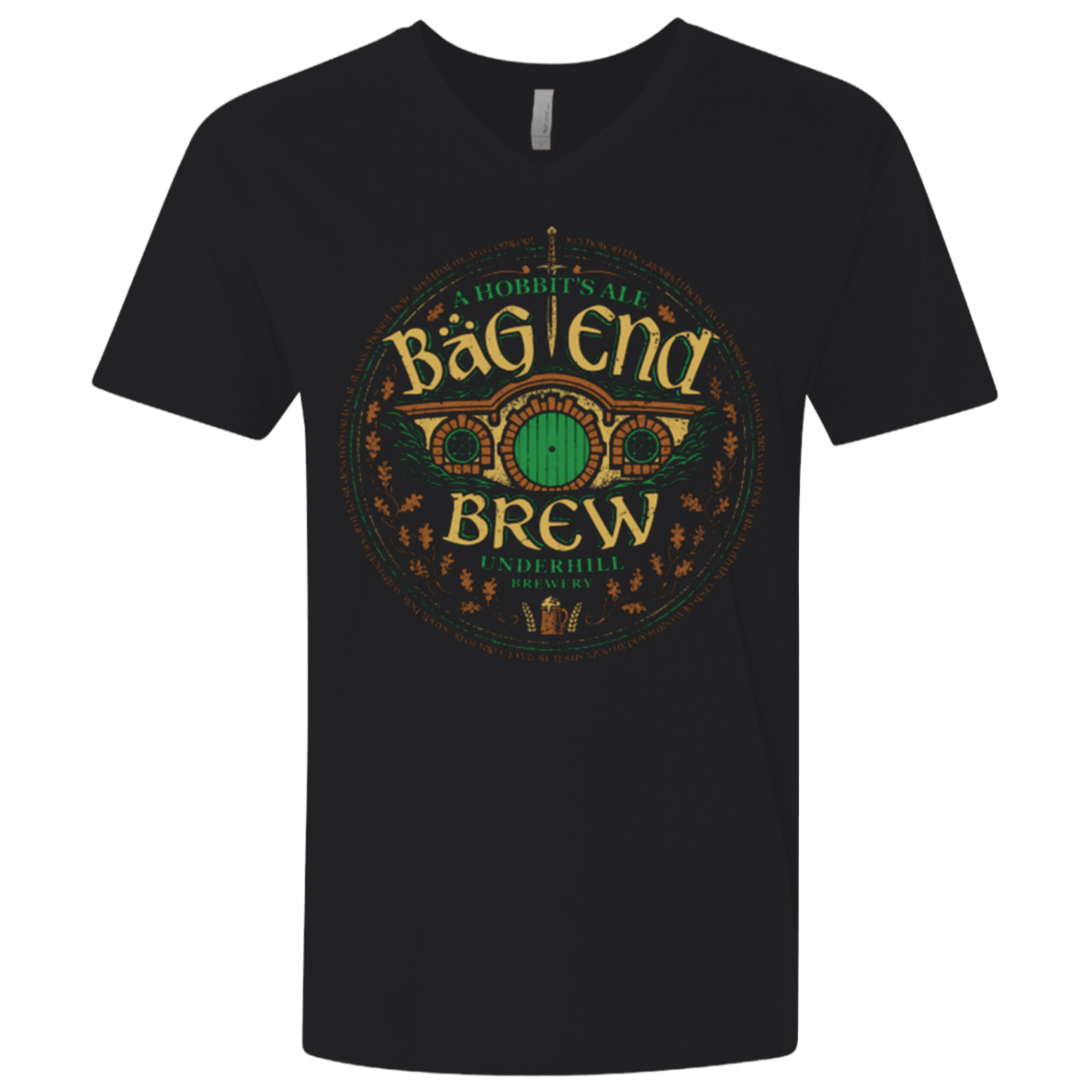 T-Shirts Black / X-Small Bag End Brew Men's Premium V-Neck