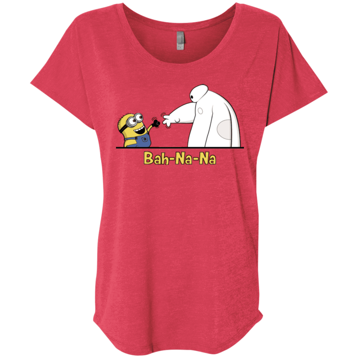 T-Shirts Vintage Red / X-Small Bah-Na-Na Triblend Dolman Sleeve